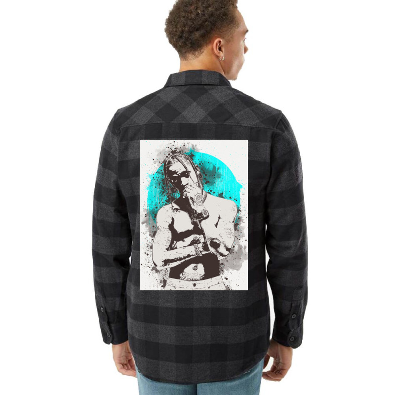 Travis Scott Painting Art Flannel Shirt | Artistshot