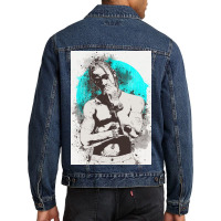 Travis Scott Painting Art Men Denim Jacket | Artistshot