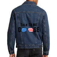 Talk To Me Goose Men Denim Jacket | Artistshot