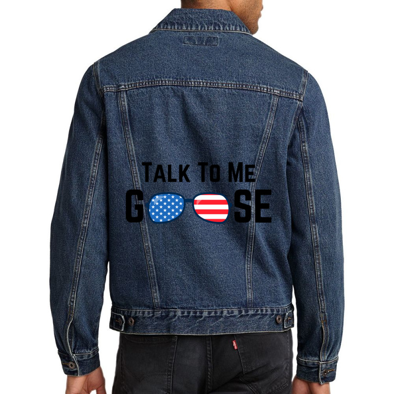 Talk To Me Goose Men Denim Jacket | Artistshot