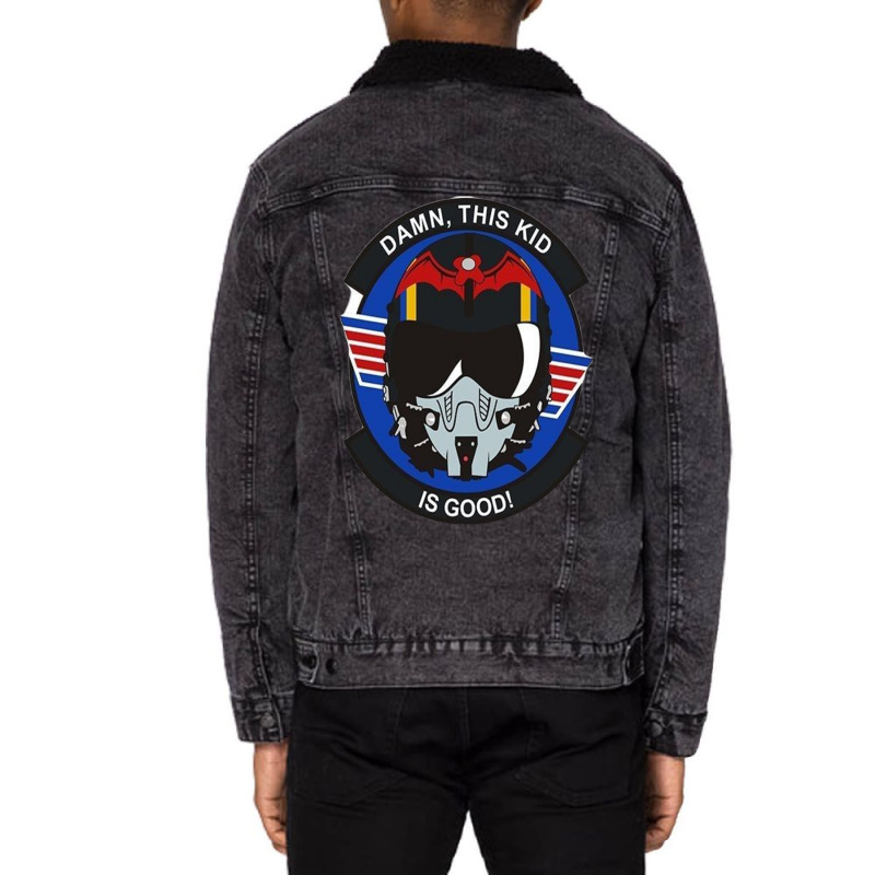 Talk To Me Goose ,damm This Kid Is Good Unisex Sherpa-lined Denim Jacket | Artistshot