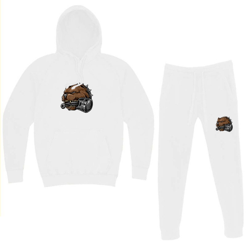 Ferocious Pit Bull Dog Hoodie & Jogger Set | Artistshot