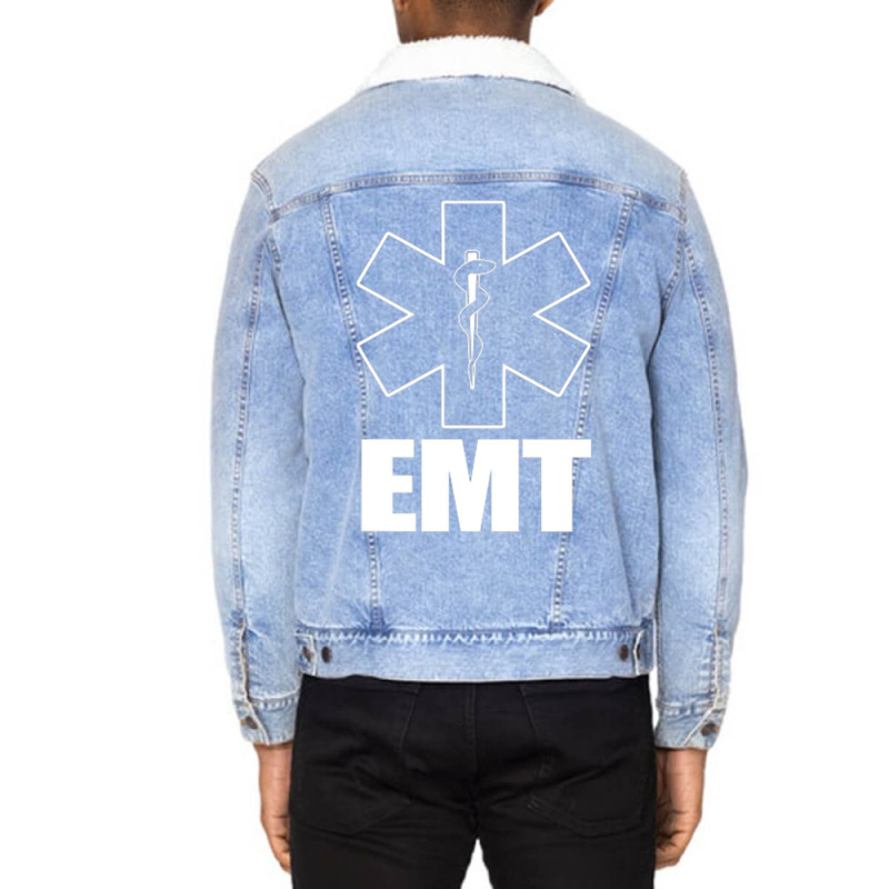 Emt Uniform Emergency Medical Technician Unisex Sherpa-lined Denim Jacket | Artistshot