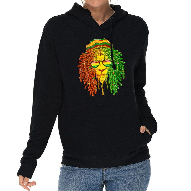 Reggae Music Lovers - Jamaican Lion Mens Womens Boys Kids Lightweight Hoodie | Artistshot