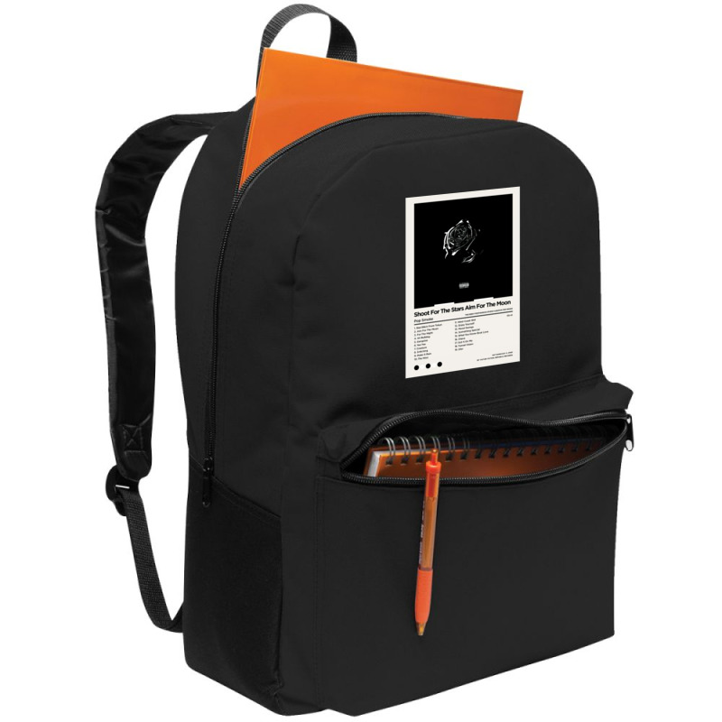 Shoot For The Stars Aim For The Moon Smoke Poster Backpack | Artistshot