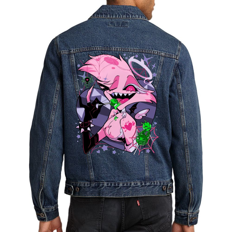 Angel Dusts Tricks And Treats Men Denim Jacket by rinseklaceku | Artistshot