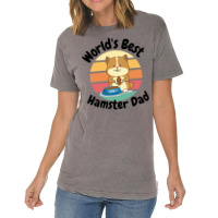 Worlds Best Hamster Dad Hamster Owner Vintage T-shirt | Artistshot