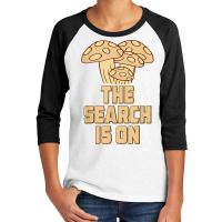 Morel Search Mushroom Hunting Mycologist Mycology Graphic T Shirt Youth 3/4 Sleeve | Artistshot