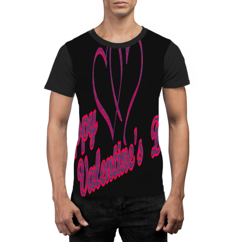 Happy Valentines Day Art Graphic T-shirt | Artistshot