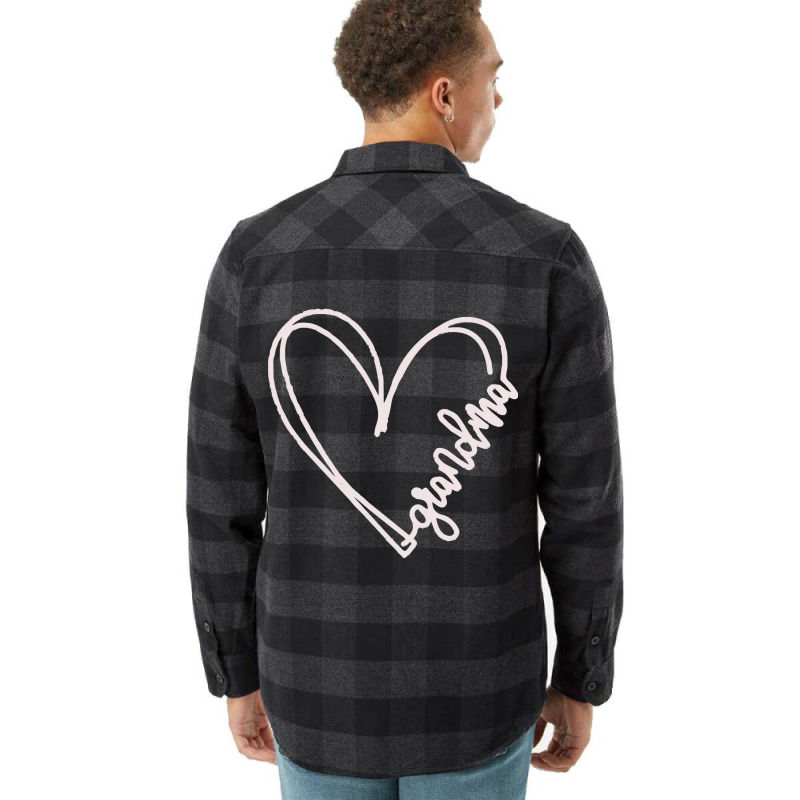 Worlds Coolest Grandma Heart Shirt Flannel Shirt | Artistshot