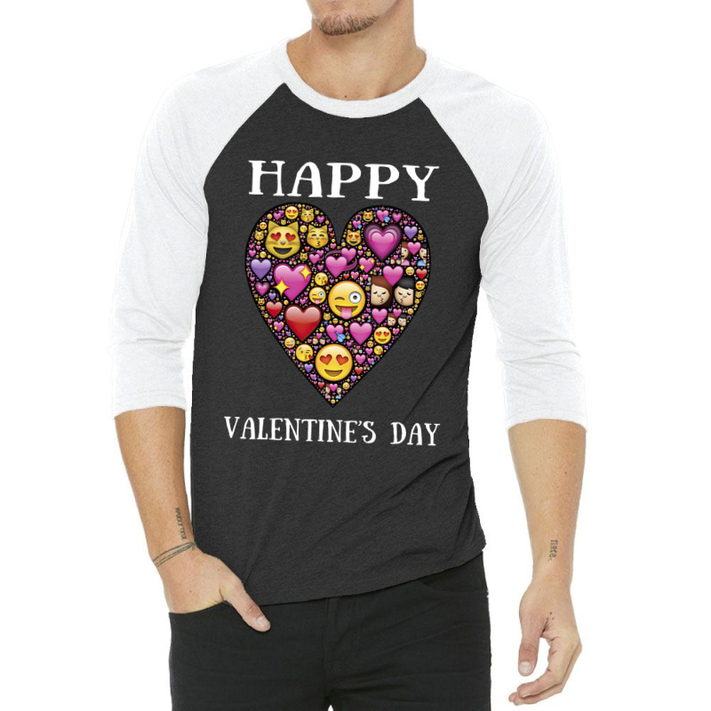 Love Emoticon   Valentine's Day 3/4 Sleeve Shirt | Artistshot