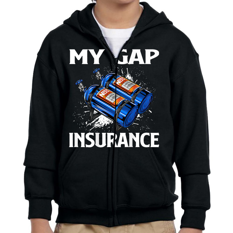 My Gap Insurance Shirt   Drag Racing T Shirt Youth Zipper Hoodie | Artistshot