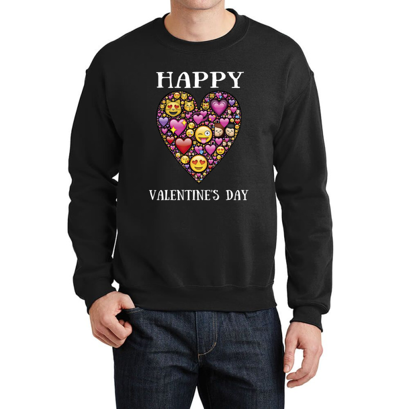 Love Emoticon   Valentine's Day Crewneck Sweatshirt | Artistshot