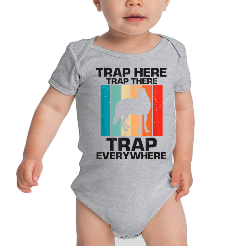 Mens Traps Here Traps There Traps Everywhere For Yote Hunting T Shirt Baby Bodysuit | Artistshot