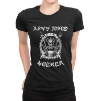 Limited Edition Welcome To Davy Jones Locker Cool Pirate Bottom Of The Ladies Fitted T-shirt | Artistshot