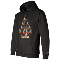 Xmas Holiday Santa Great White  Christmas Tree Champion Hoodie | Artistshot