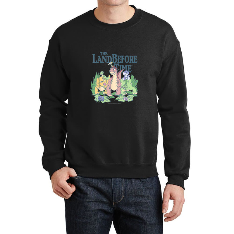 Land Before Time Pastel Dinosaur Friends T-shirt Crewneck Sweatshirt | Artistshot