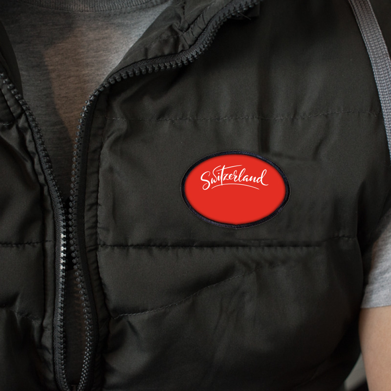 Switzerland Script Oval Patch | Artistshot