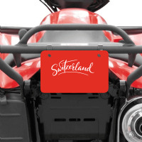 Switzerland Script Atv License Plate | Artistshot