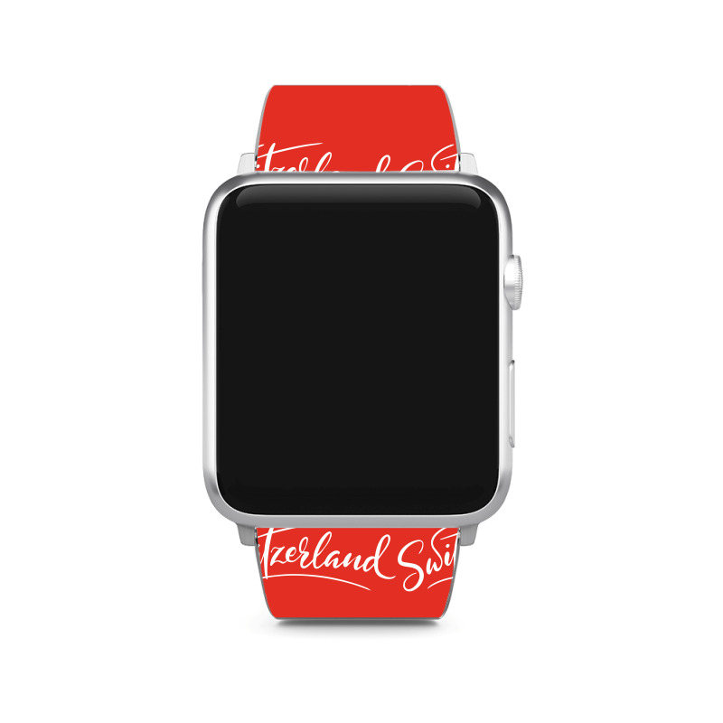 Switzerland Script Apple Watch Band | Artistshot