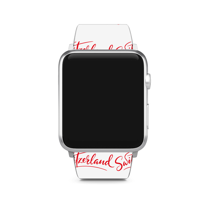 Switzerland Script Apple Watch Band | Artistshot
