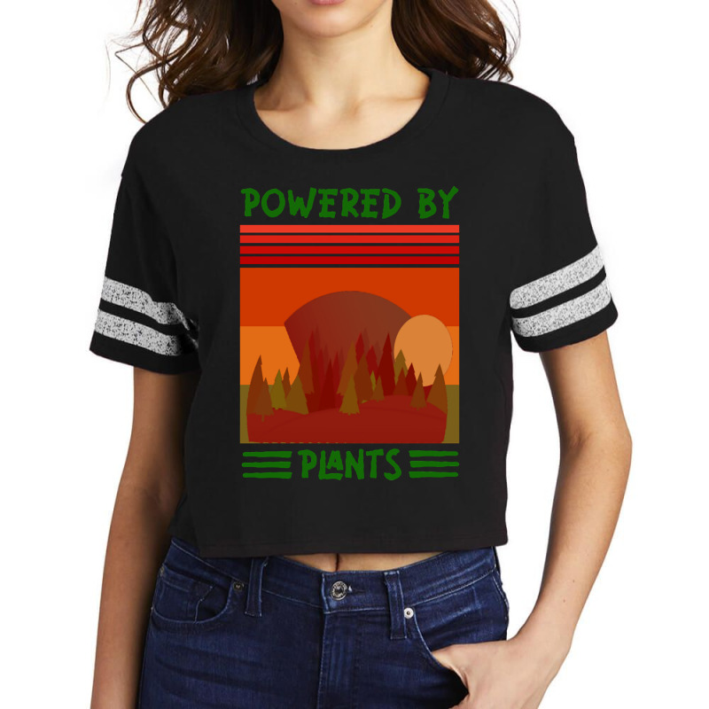 Limited Edition Powered By Plants -retro Scorecard Crop Tee by Jankonen637 | Artistshot