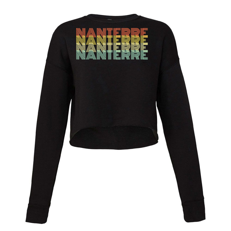 Nanterre Patrie Retro Vintage City Natale T Shirt Cropped Sweater by alysestick8m7 | Artistshot