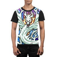 Limited Edition White Dragon Breathing Fire Stained Glass Graphic T-shirt | Artistshot