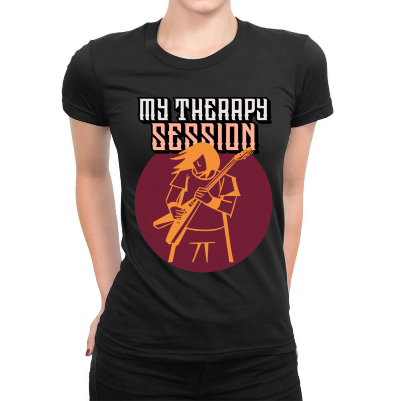 My Therapy Session Ladies Fitted T-Shirt by BrentBir | Artistshot