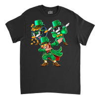 Dabbing Leprechaun Shamrock Clover St. Patrick's Day Kids  T Shir Classic T-shirt | Artistshot