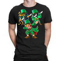 Dabbing Leprechaun Shamrock Clover St. Patrick's Day Kids  T Shir T-shirt | Artistshot