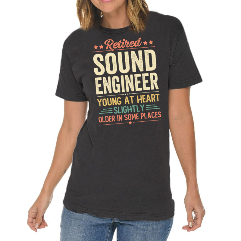 Limited Edition Retired Sound Engineer Vintage T-Shirt by Jankonen637 | Artistshot