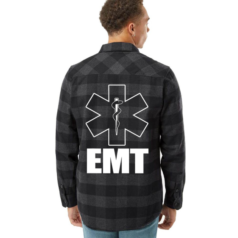 Emt Uniform Emergency Medical Technician Flannel Shirt | Artistshot