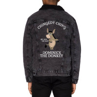 Chingedy Ching Italian Christmas Donkey T Shirt Unisex Sherpa-lined Denim Jacket | Artistshot