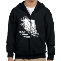 Flows Through My Veins Hair Cutting Barber Tshirts For Men W Youth Zipper Hoodie | Artistshot