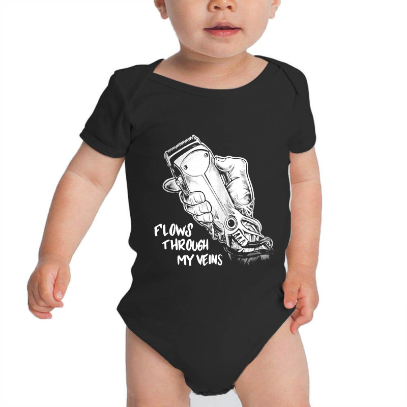 Flows Through My Veins Hair Cutting Barber Tshirts For Men W Baby Bodysuit by casaniuy89 | Artistshot