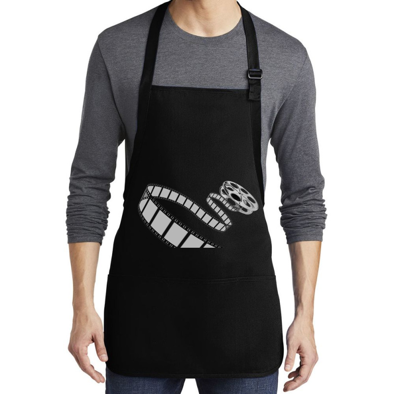 Film Reel Medium-length Apron | Artistshot