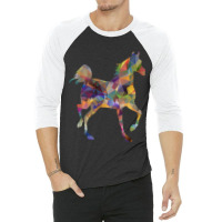 Trending The Abstract Horse 3/4 Sleeve Shirt | Artistshot