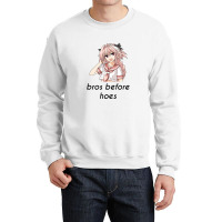 Astolof Bros Before Hoes Trap Meme Crewneck Sweatshirt | Artistshot