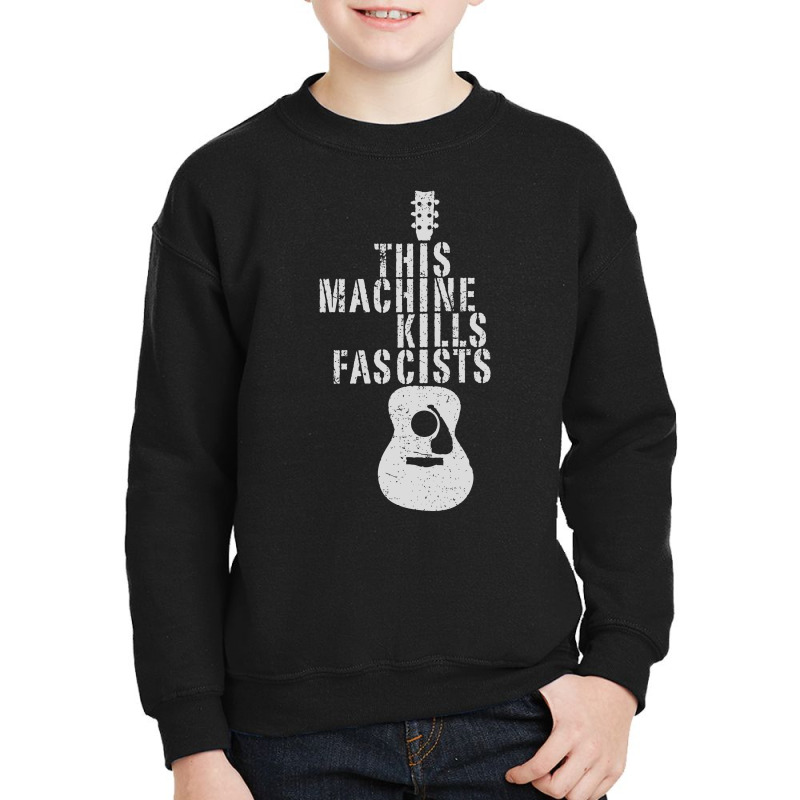 This Machine Kills Fascists Youth Sweatshirt by BUTTERFLY99 | Artistshot