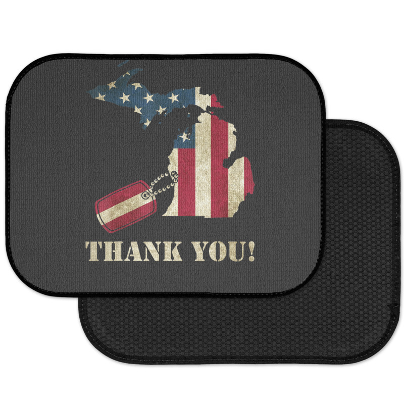 Limited Edition Michigan Veteran Thank You Memorial Day Rear Car Mat | Artistshot