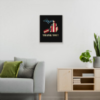 Limited Edition Michigan Veteran Thank You Memorial Day Metal Print Vertical | Artistshot