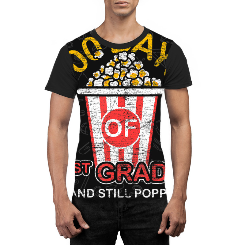 Trending 100 Days Of 1st Grade And Still Poppin 100 Days Of School Graphic T-shirt | Artistshot