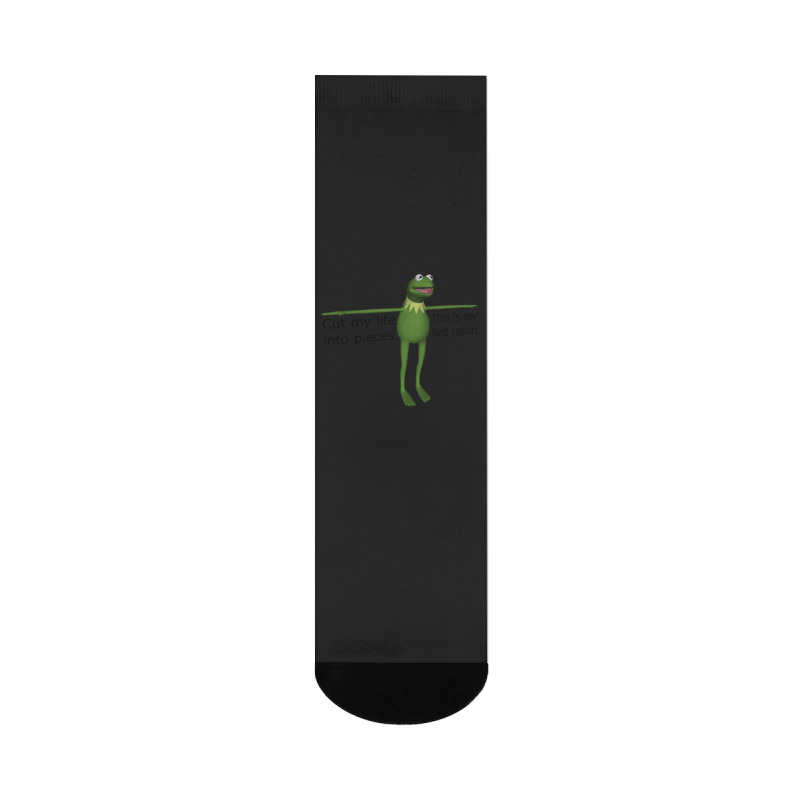 Kermit Cut My Life Into Pieces Crew Socks | Artistshot