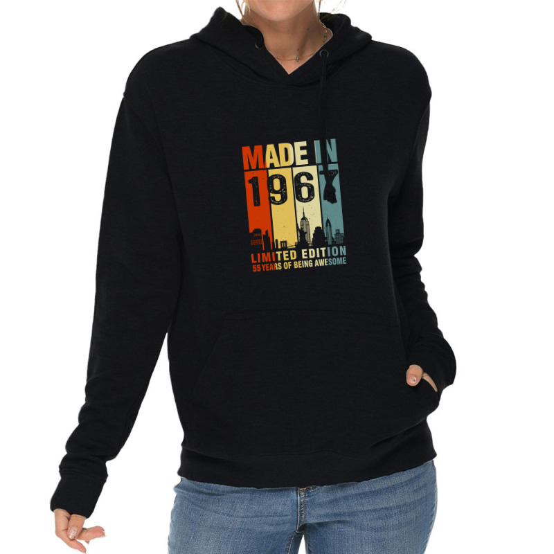 Made In 1967 Limited Edition 55 Years Of Being Awesome 55th Birthday 1 Lightweight Hoodie by BrandiMclaren | Artistshot