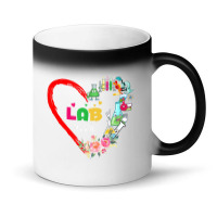 Hot Trend Lab Week 2022 Laboratory Tech Heart Funny Technologist Magic Mug | Artistshot