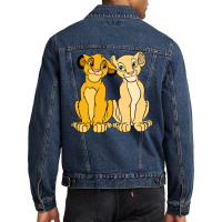 Cute Funny Happy Cartoon Characters Men Denim Jacket | Artistshot