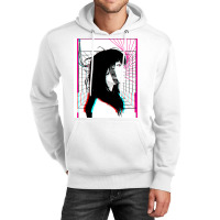 Cyberpunk Cyborg Girl Color Glitch Futuristic Style Unisex Hoodie | Artistshot