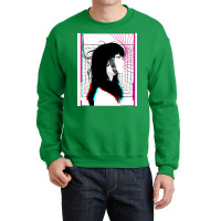 Cyberpunk Cyborg Girl Color Glitch Futuristic Style Crewneck Sweatshirt | Artistshot