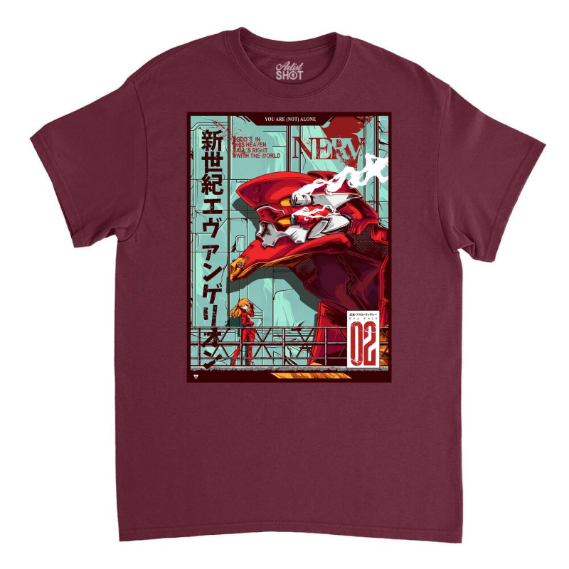 Neon Genesis Evangelion   Unit 02 (remastered) Classic T-shirt | Artistshot